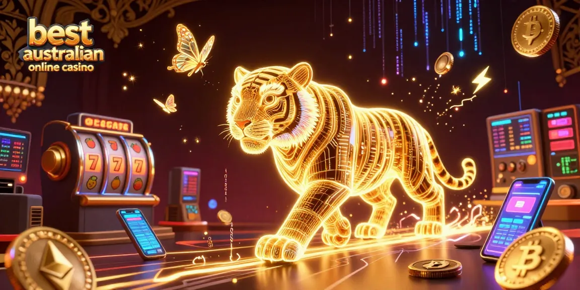 Experience thrilling gameplay at the best australian online casino with a vibrant digital casino environment.